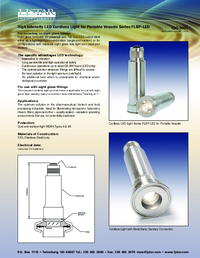 Thumbnail of document Data Sheet - Cordless Light for Portable Vessels
